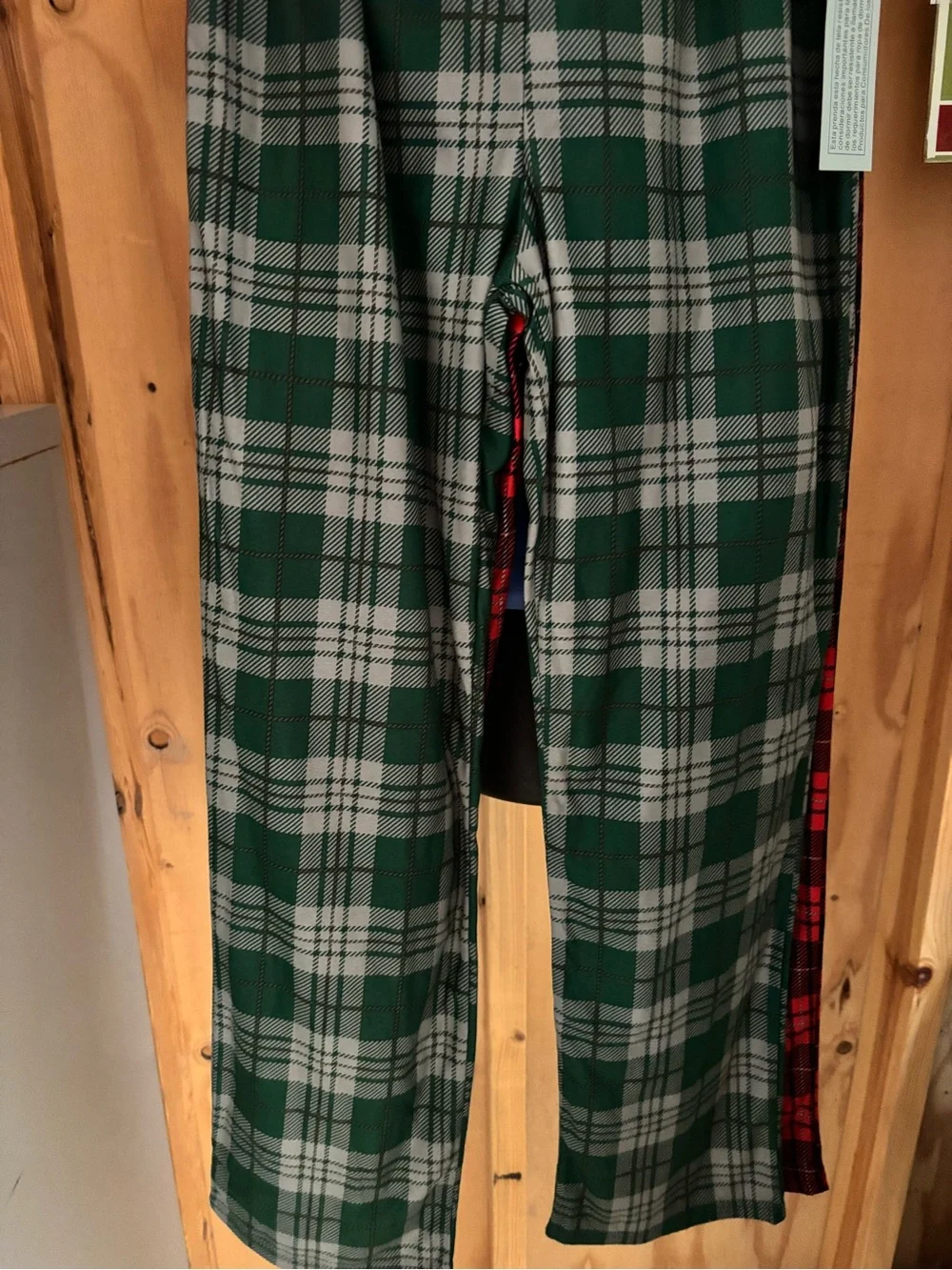 Calvin Klein Kids Plaid Pajama Bottoms in Red and Green